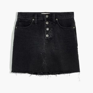 Madewell Rigid Denim A-Line Mini Skirt